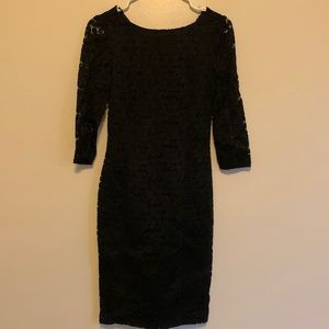 Filly Flair black Lacey dress with body con material